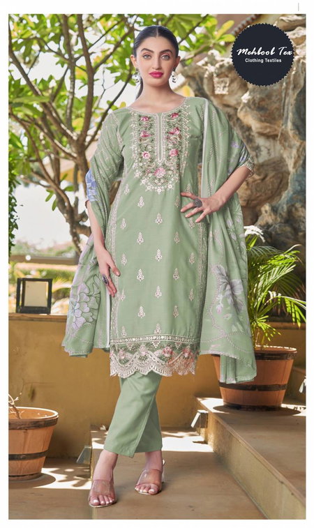 Mehboob Tex 1623 A And B Chiffon Dupatta Pakistani Salwar Suits Wholesale Market In Surat